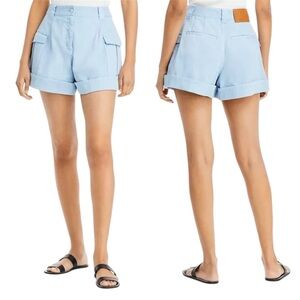 $130 Derek Lam 10 Crosby Ryder Cargo Cotton Cuffed Shorts